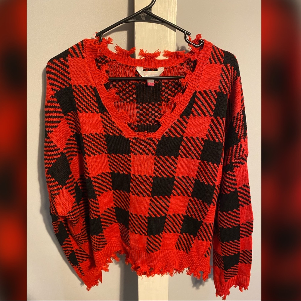 Frayed sweater